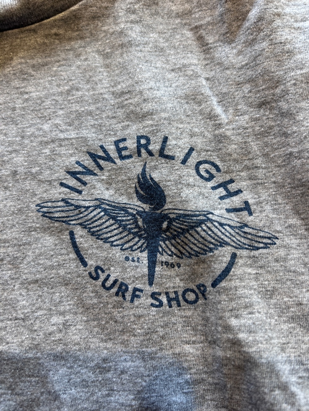 Innerlight Surf Youth T-shirt. Size S. Grey.